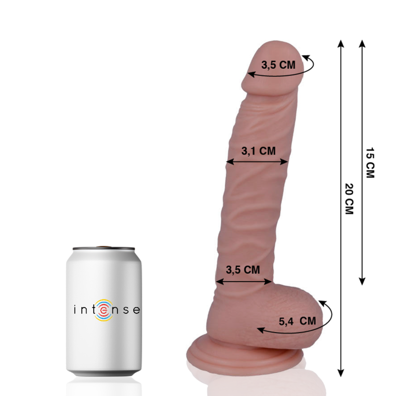 Realistic Dildo 20 cm x 3.1 cm with Balls – MR INTENSE
