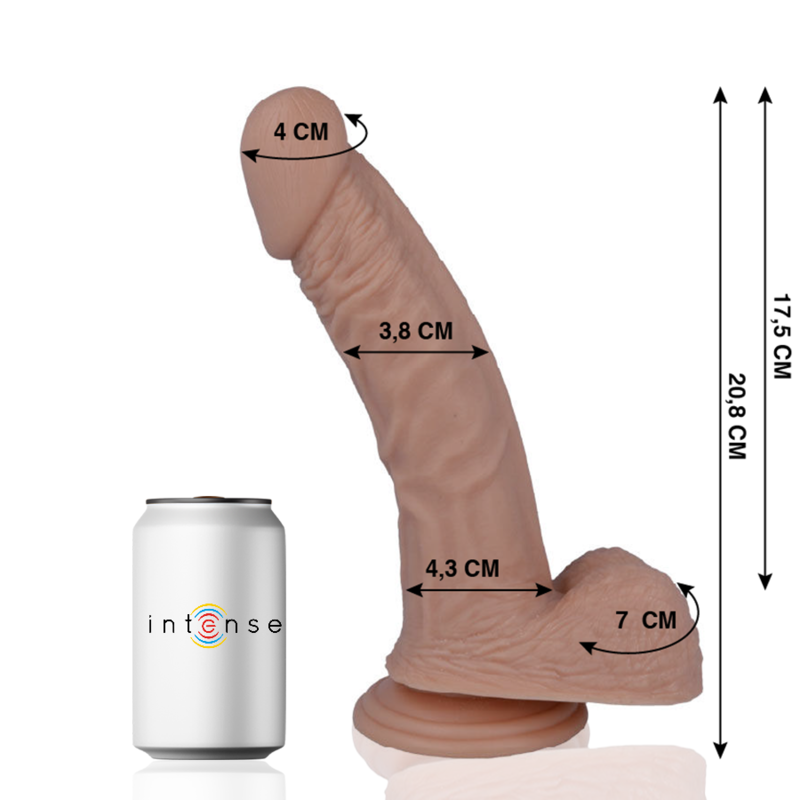 Realistic Dildo 20.8 cm x 3.8 cm with Balls – MR INTENSE