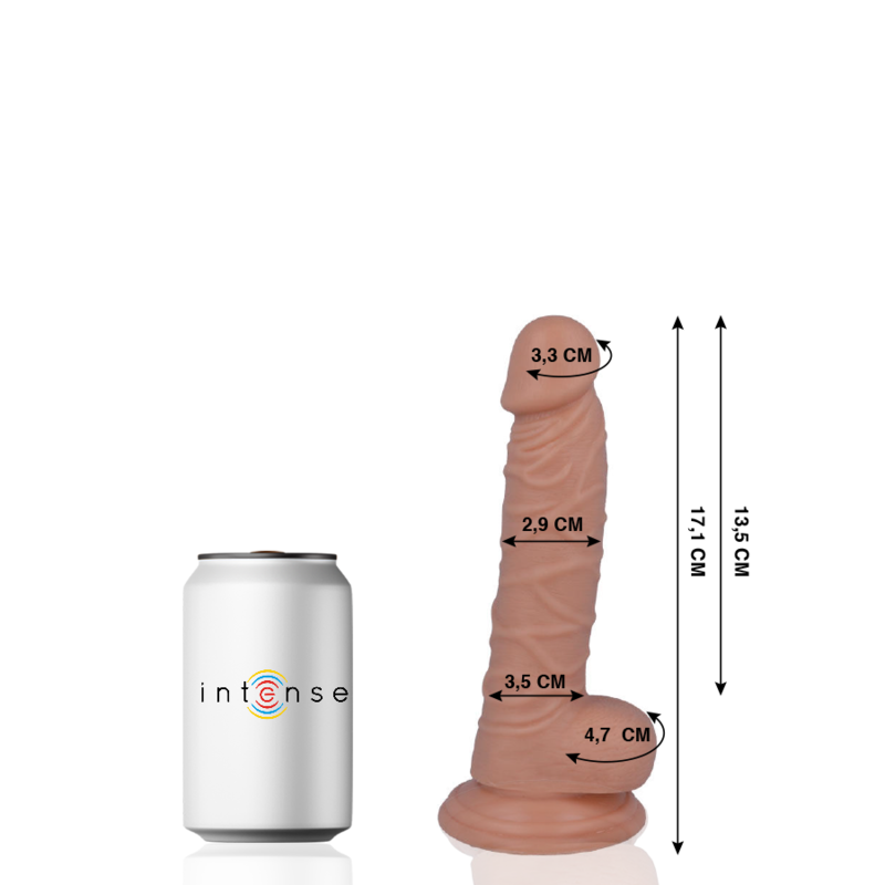 Realistic Dildo 17.1 cm x 2.9 cm – Suction Cup – MR INTENSE