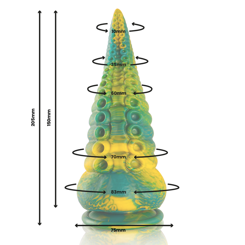 Cetus Tentacle Silicone Dildo Large 20.5 cm × 8.3 cm – EPIC