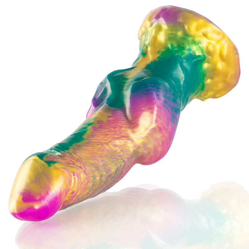 Iris Silicone Dildo with Rainbow Balls – 22.5 cm × 7.5 cm – EPIC