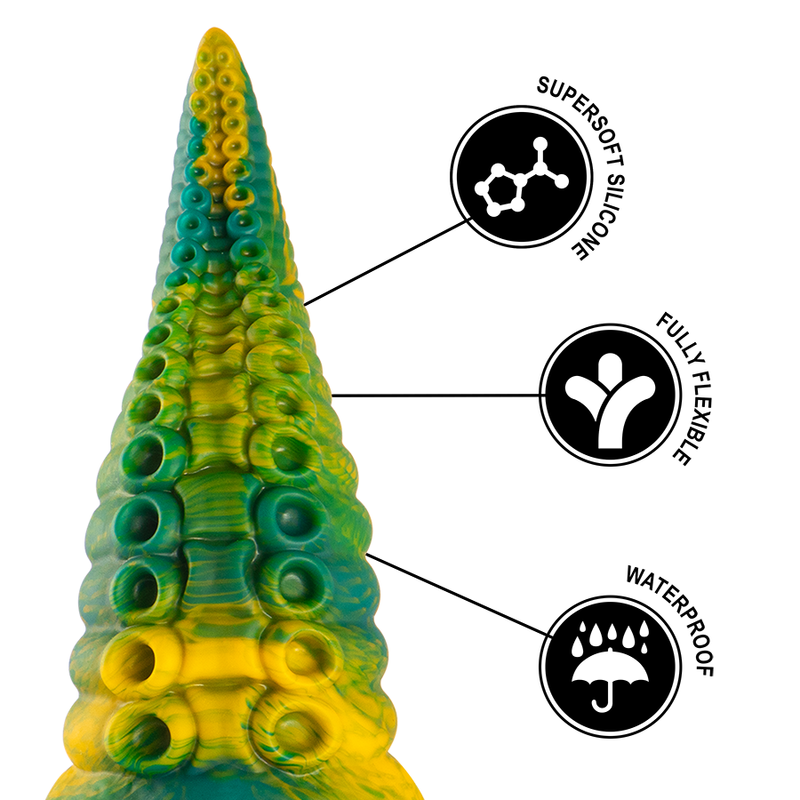 Cetus Green Tentacle Dildo – 17 cm × 6.5 cm – EPIC