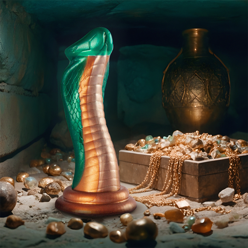 PYTHON Cobra Green Silicone Dildo 20.5 cm