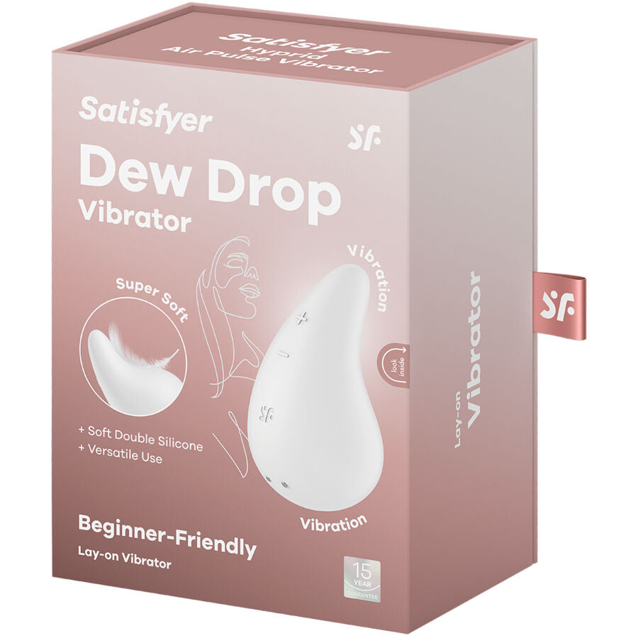 SATISFYER - DEW DROP VIBRATOR LAY-ON BLUE
