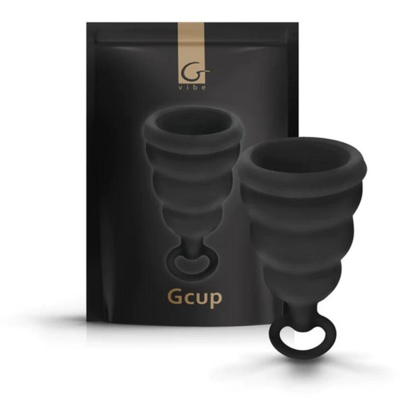 GCup Menstrual Cup with Check Valve | Size S · 20 ml | Black | G-Vibe
