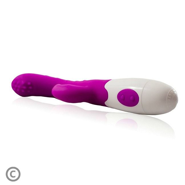 Pretty Love Arthur Silicone Rabbit Vibrator – 20 cm – Lilac/White