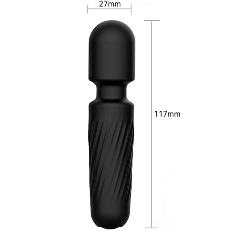 Your Magic Mini Massager and Vibrator - Rechargeable - 10 Vibrations - Black - ARMONY