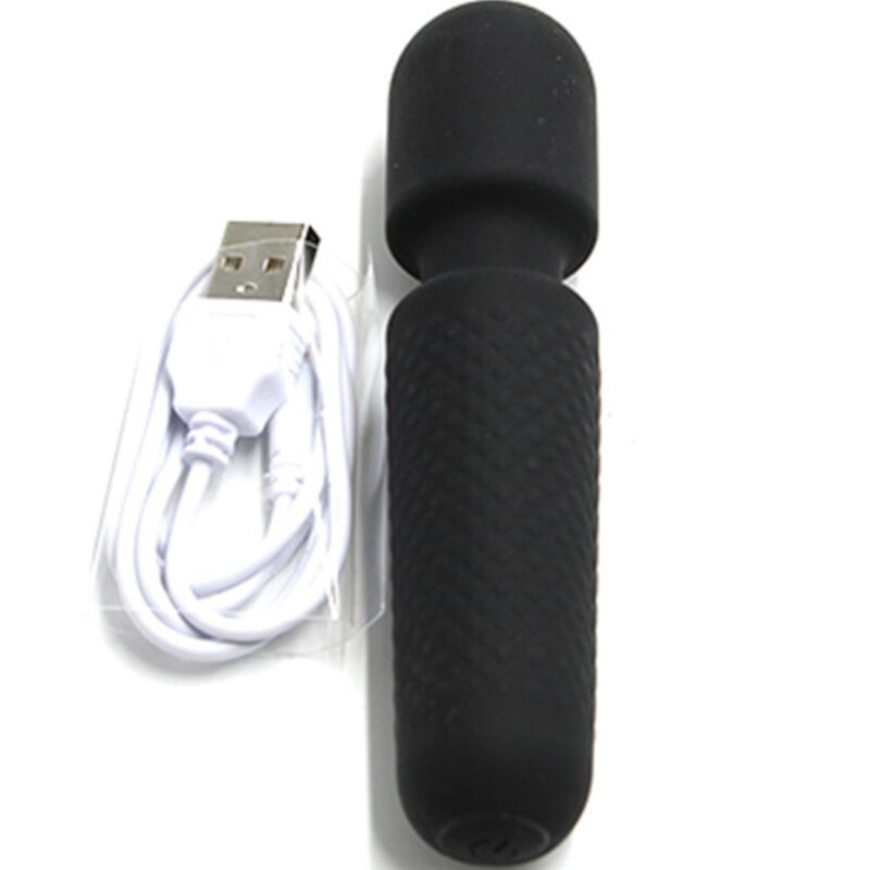 Your Magic Wand Dots Mini Massager - Rechargeable - 10 Modes - Black - Armony