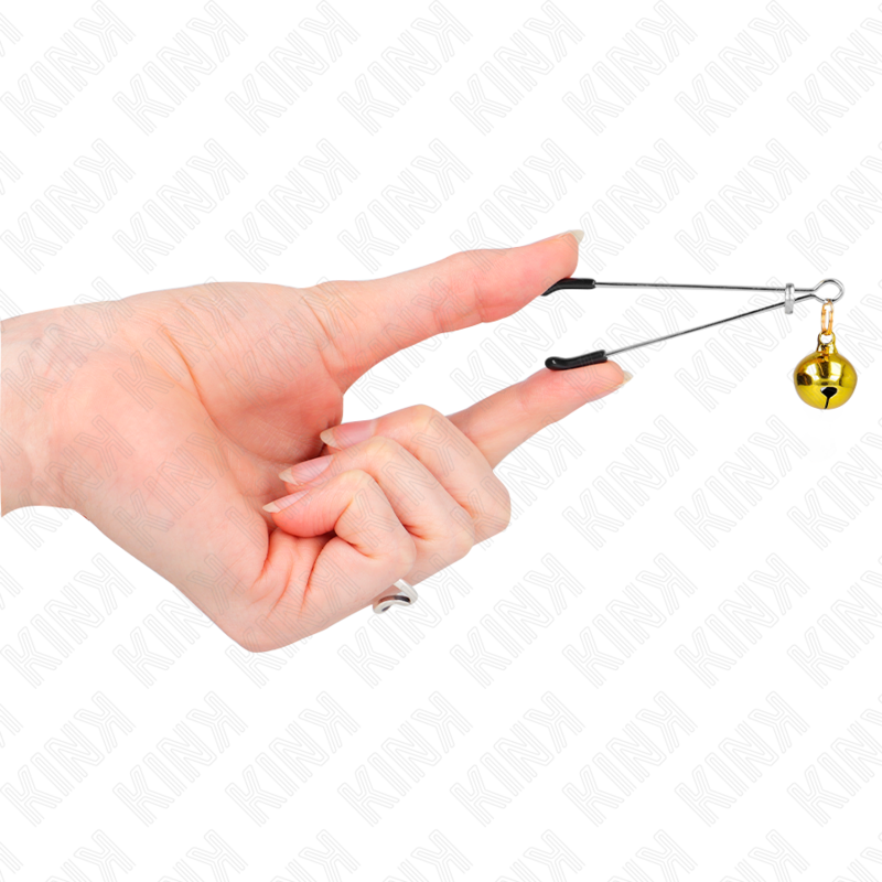 Thin Bell Nipple Clamps Gold 7 cm – KINK