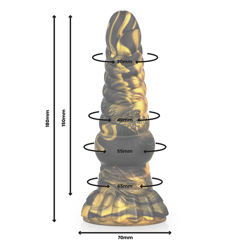 Furias Liquid Silicone Dildo 17.6 cm × 5.2 cm – EPIC