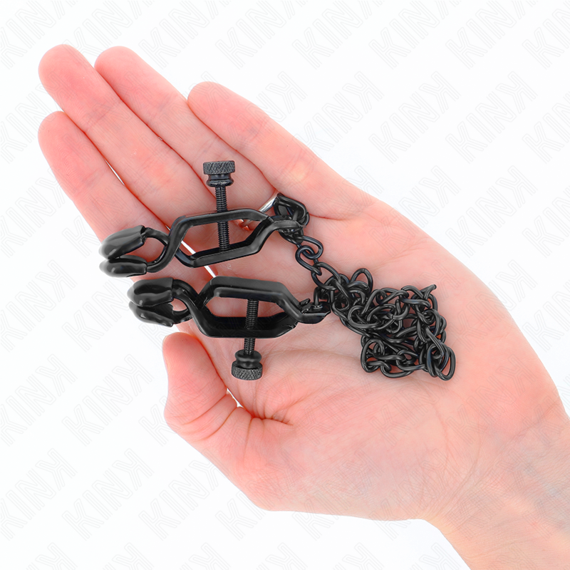 Flat Chain Nipple Clamps Black – 30 cm – KINK