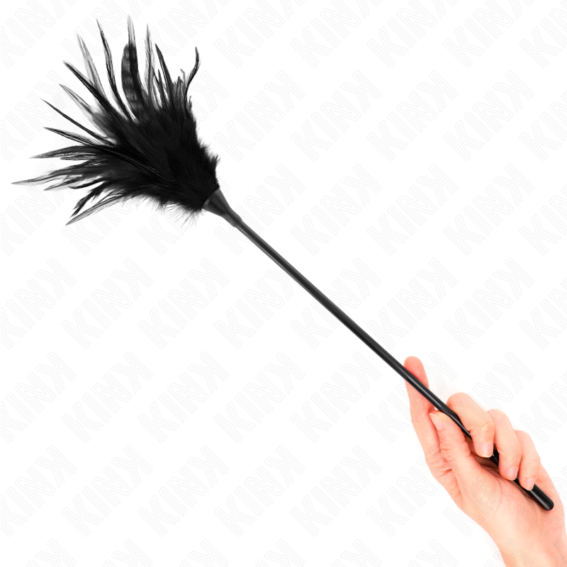 Multiple Black Tickle Feathers 45 cm – KINK