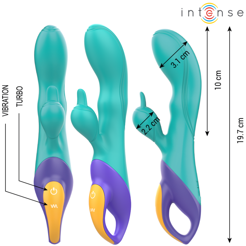 FRED Rabbit Vibrator – Blue – INTENSE