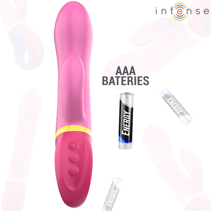 Daphne Silicone Rabbit Vibrator Pink – INTENSE