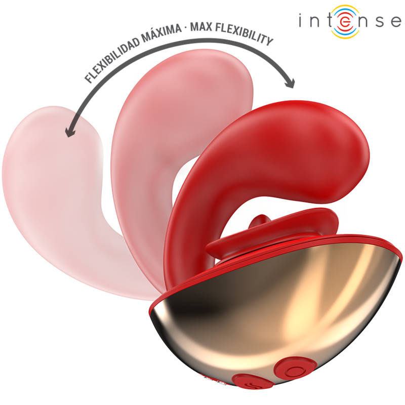 Mariah U-Shaped Couples Vibrator Red | 10 Modes, Waterproof | INTENSE