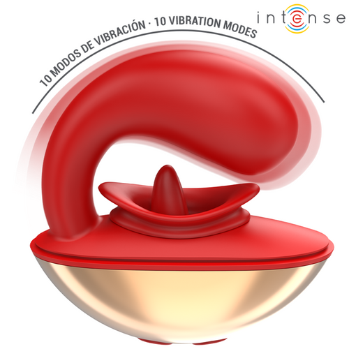 Mariah U-Shaped Couples Vibrator Red | 10 Modes, Waterproof | INTENSE