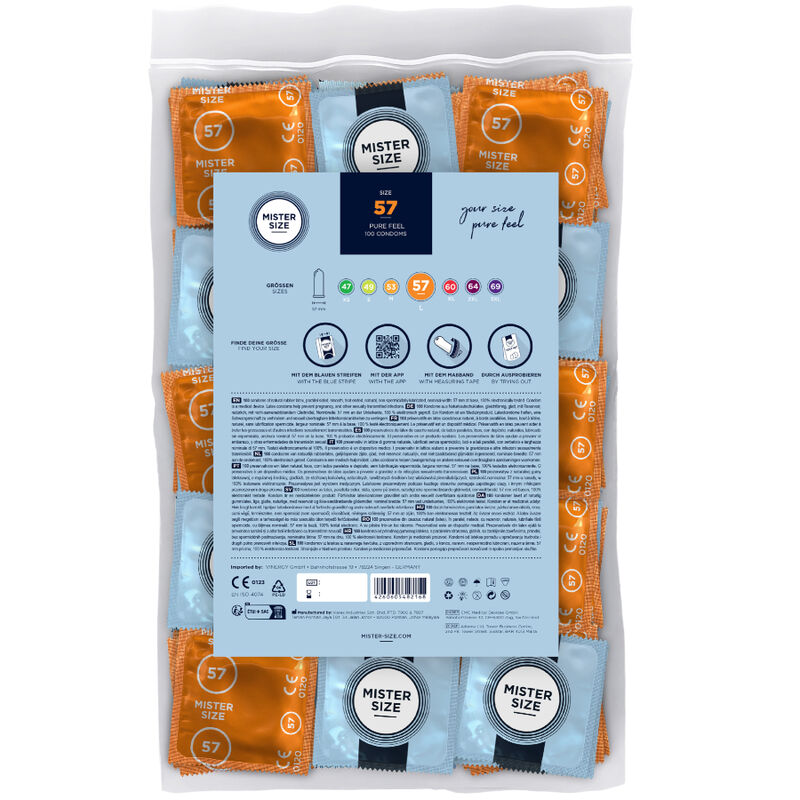 MISTER SIZE Condoms - Size L (57 mm) - 100 Units