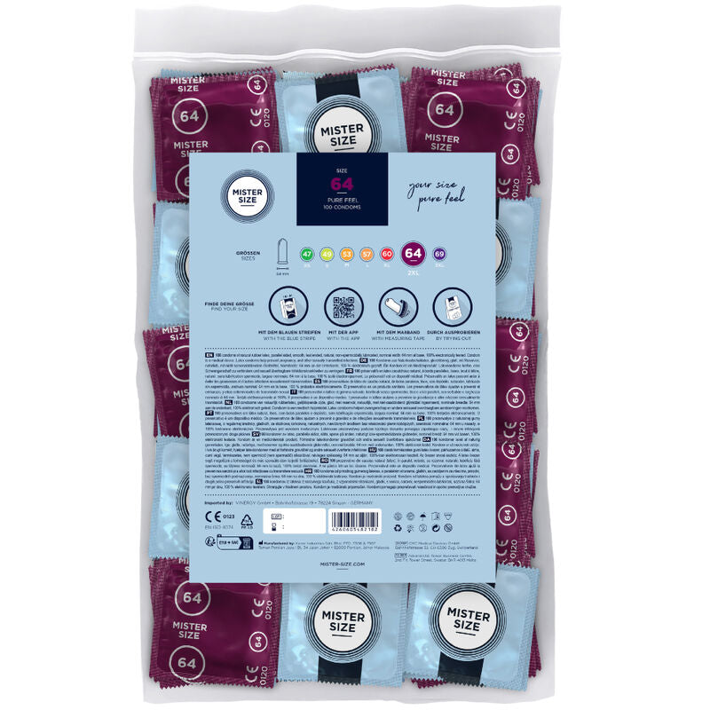 MISTER SIZE XXL Condoms 64 mm - 100 units