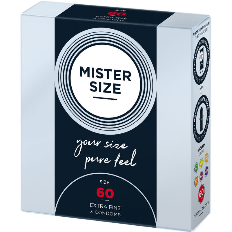 Ultra-Thin Condoms Size XL 60 mm - 3 Units - MISTER SIZE