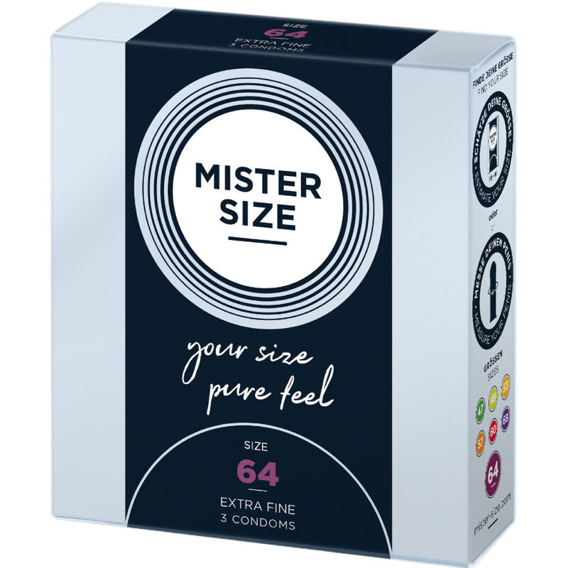 Ultra-Thin Condoms Size XXL 64 mm - 3 Units - MISTER SIZE