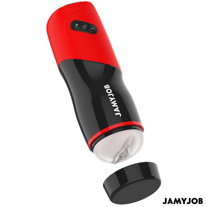 Automatic Thrusting Masturbator with Sound | 5 Modes | Black/Red - JAMYJOB XPEED