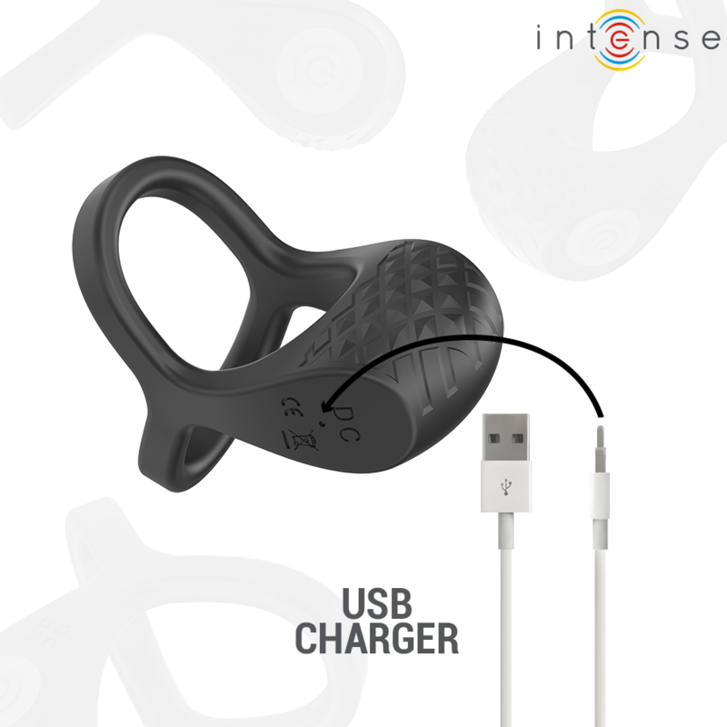 Alex Double Vibrating Penis Ring - 10 Modes - INTENSE