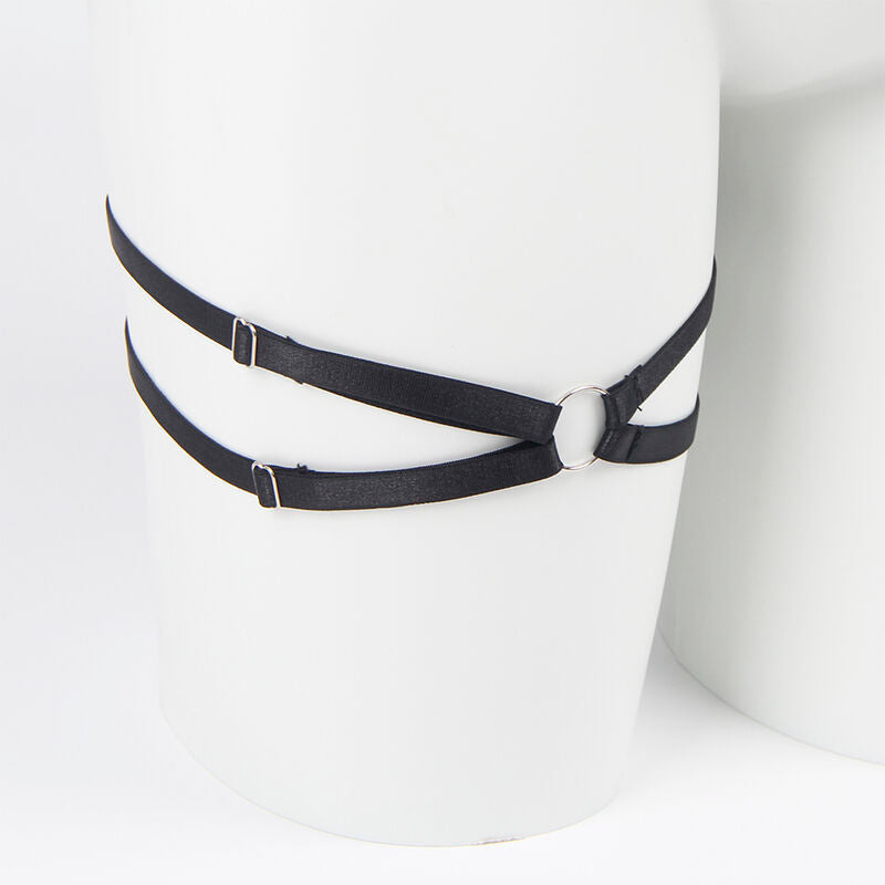 SUBBLIME - 955199 BRA SET WITH ADJUSTABLE BLACK BOW S/M