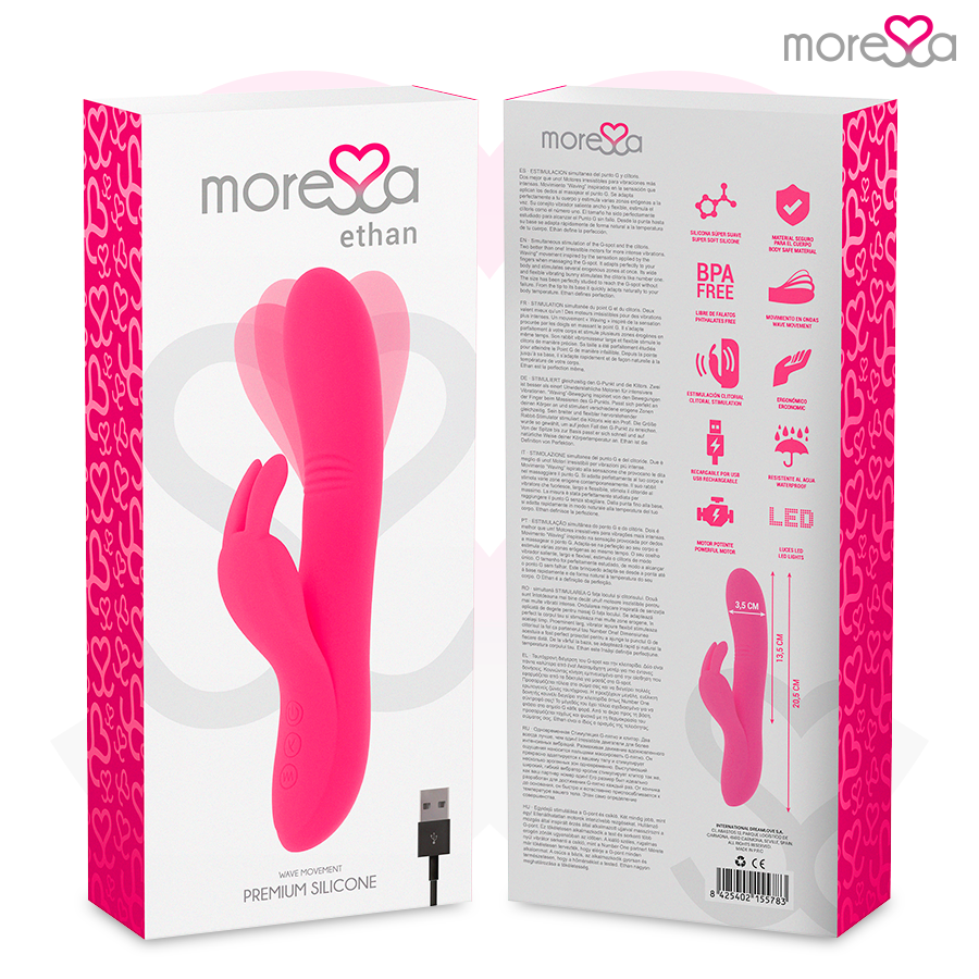 Ethan Waving Rabbit Dual-Motor Silicone Vibrator 20.5 cm – MORESSA