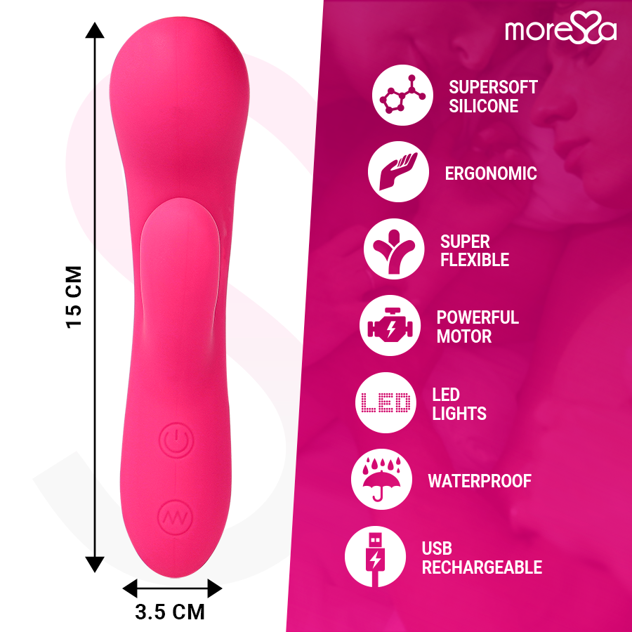 Jerry Premium Silicone Dual-Motor Rabbit Vibrator -MORESSA