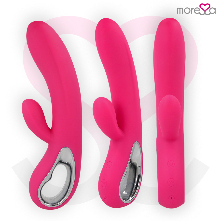 Troy Silicone Rabbit Vibrator – 20 cm – MORESSA (Rechargeable)