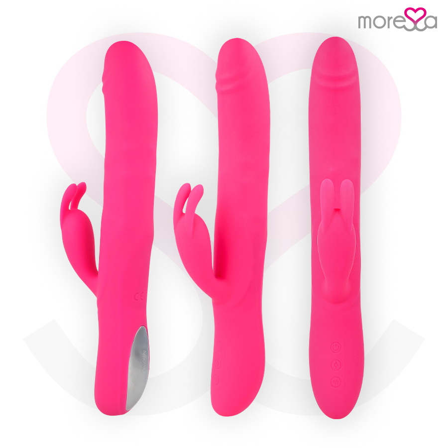 Warren Rolling Rabbit – Rechargeable Silicone Vibrator – 25.5 cm – MORESSA