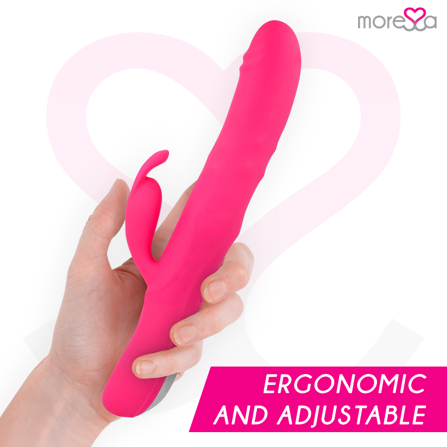 Warren Rolling Rabbit – Rechargeable Silicone Vibrator – 25.5 cm – MORESSA