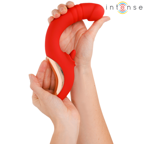U-Shaped Couples Vibrator Red, Dual Motors, Waterproof – INTENSE  Paulina