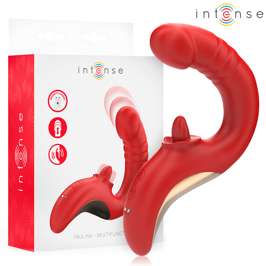 U-Shaped Couples Vibrator Red, Dual Motors, Waterproof – INTENSE  Paulina