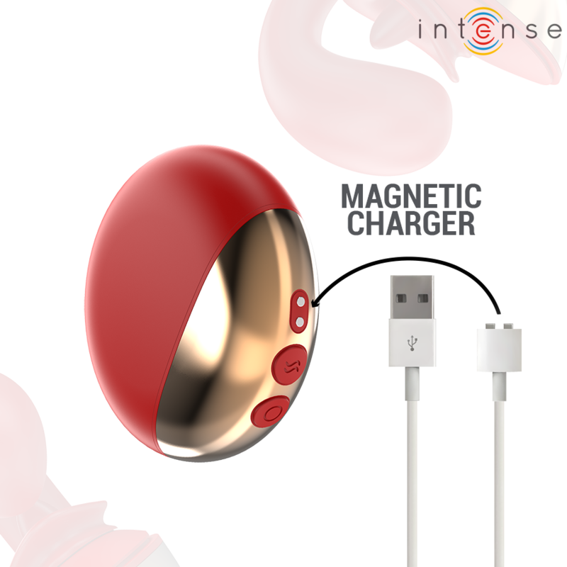 Mariah U-Shaped Couples Vibrator Red – 10 Modes – Waterproof – INTENSE