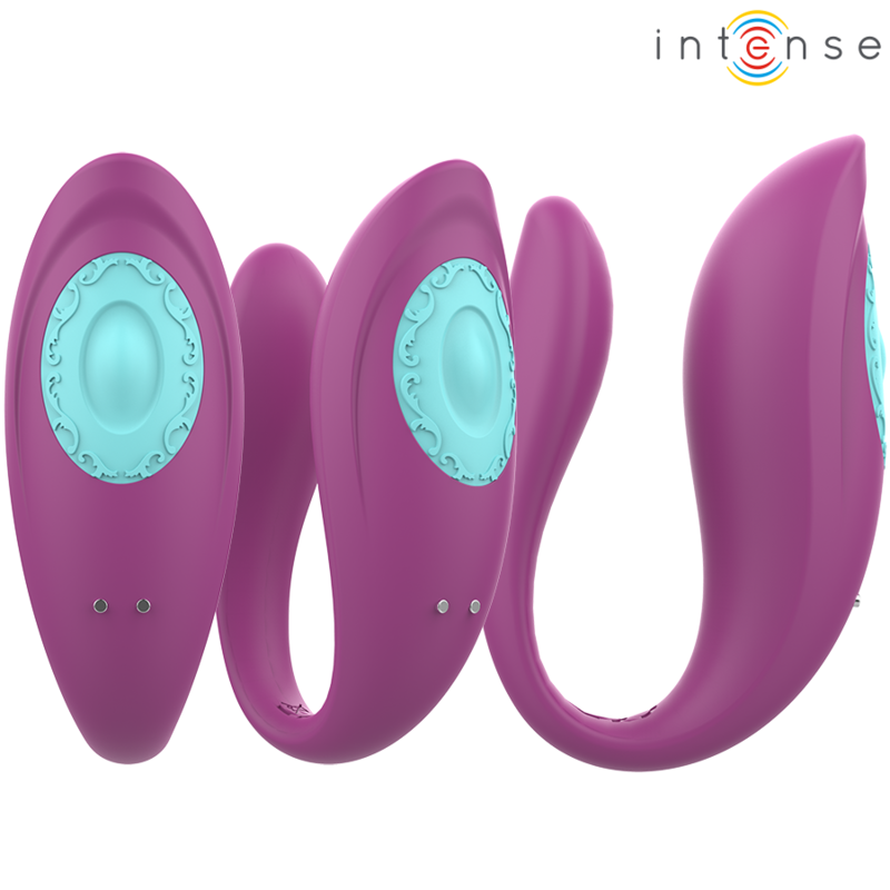 Annie U-Shaped Couples Vibrator with Remote Purple – 10 Modes – Intense