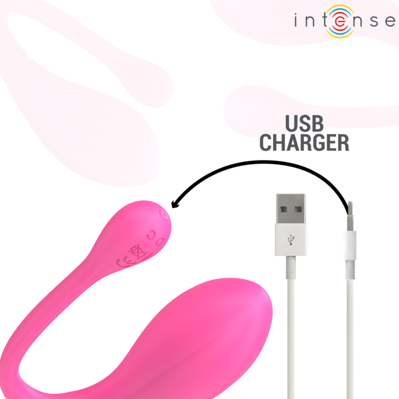 Janice – U-Shaped Dual-Stimulation Vibrator Pink | 10 Modes | Remote - INTENSE