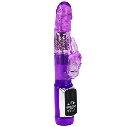 Rotating Rabbit Vibrator with Beads | 23.0 cm x 3.5 cm | BAILE Rabbit Passion Baron