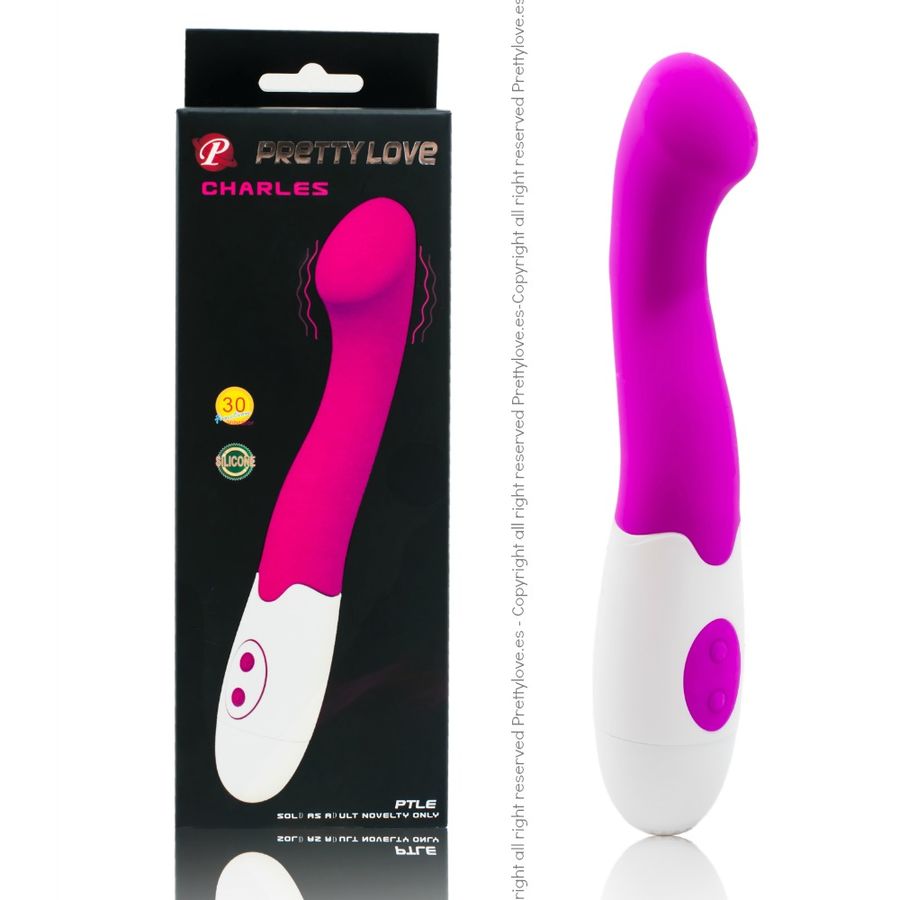 Charles Silicone Vibrator – 18 cm – Pretty Love