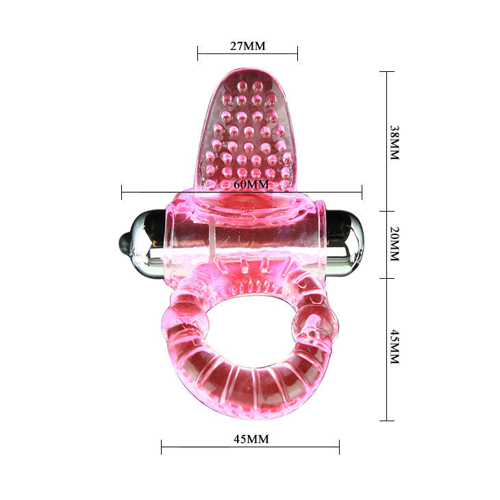 Sweet Vibrating Penis Ring Pink | 10 Modes | 4.6 cm OD | BAILE
