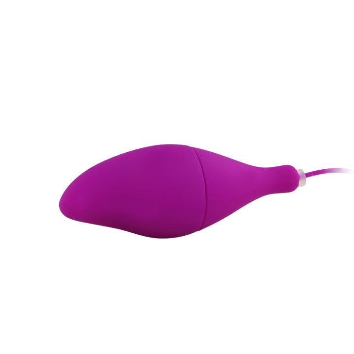 Pleasure Shell 12 Wired Vibrating Egg – Purple | 8 cm x 3 cm | BAILE