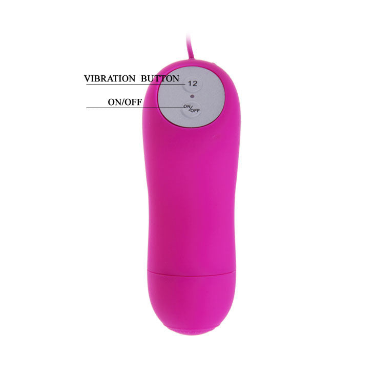 12-speed bunny egg vibrator (wired) | 65 mm × 70 mm | BAILE