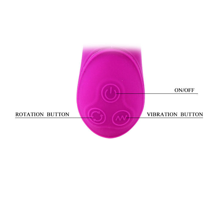 Highgrade Hale Vibrator Rotator Lilac | 23.1 cm x 3.7 cm | PRETTY LOVE