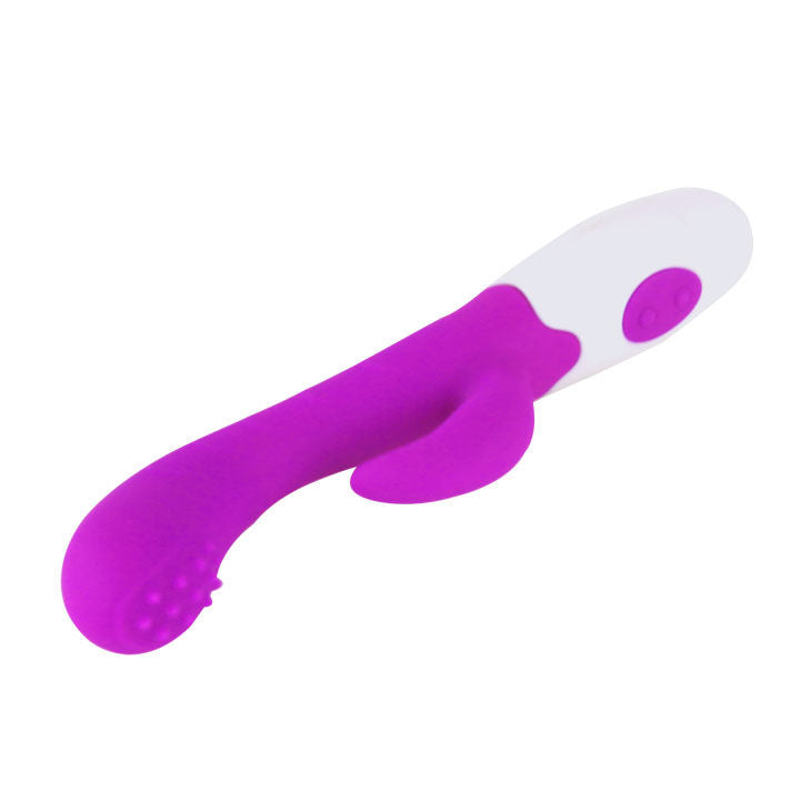 Pretty Love Arthur Silicone Rabbit Vibrator – 20 cm – Lilac/White