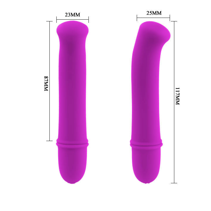 Lilac mini vibrator, 10 modes | 12.5 cm × 2 cm | PRETTY LOVE