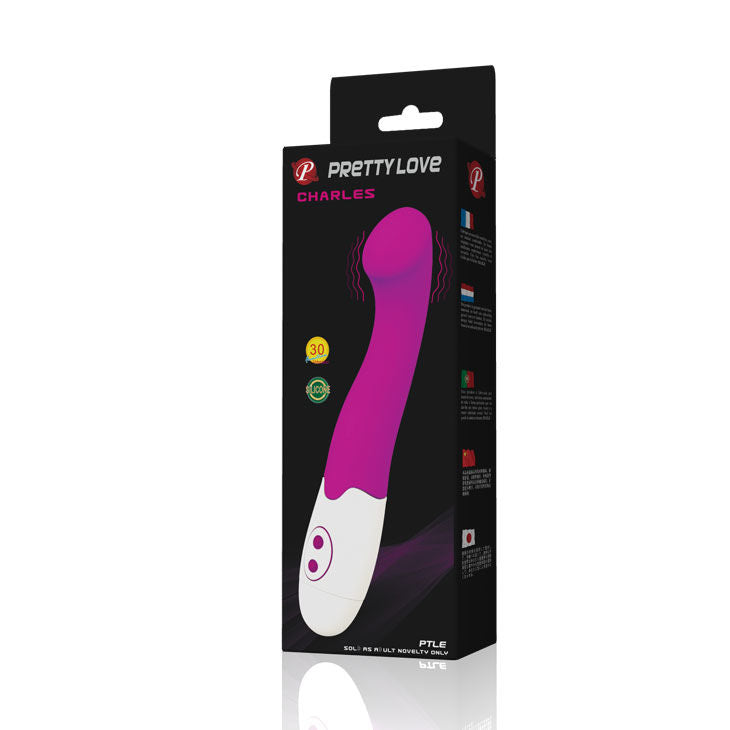 Charles Silicone Vibrator – 18 cm – Pretty Love