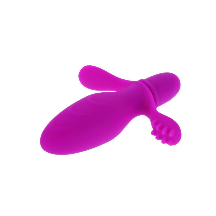Mini vibrator with clitoral stimulator | 11 cm × 3 cm | PRETTY LOVE