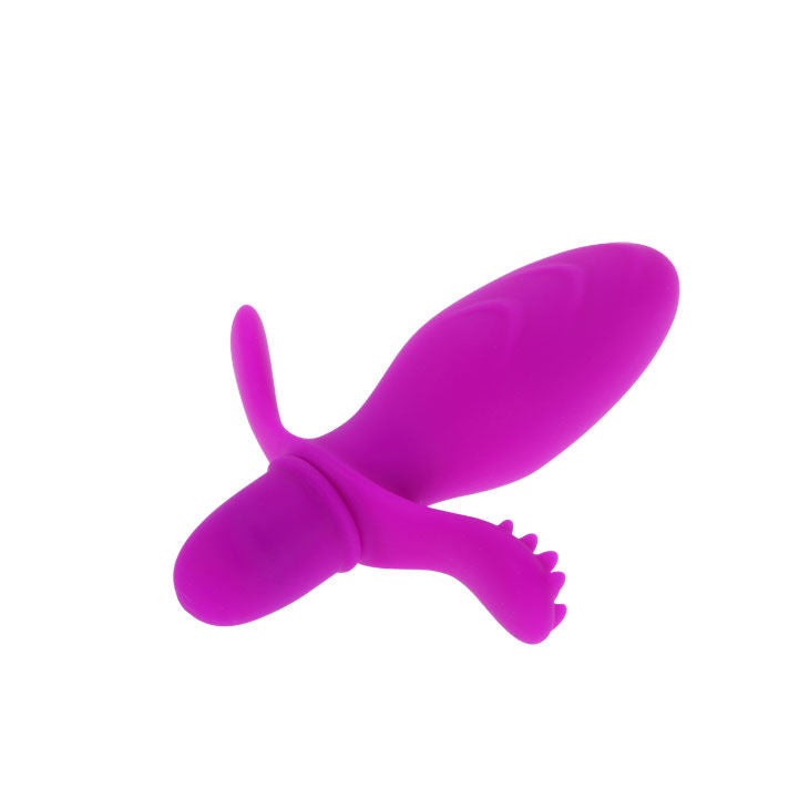 Mini vibrator with clitoral stimulator | 11 cm × 3 cm | PRETTY LOVE