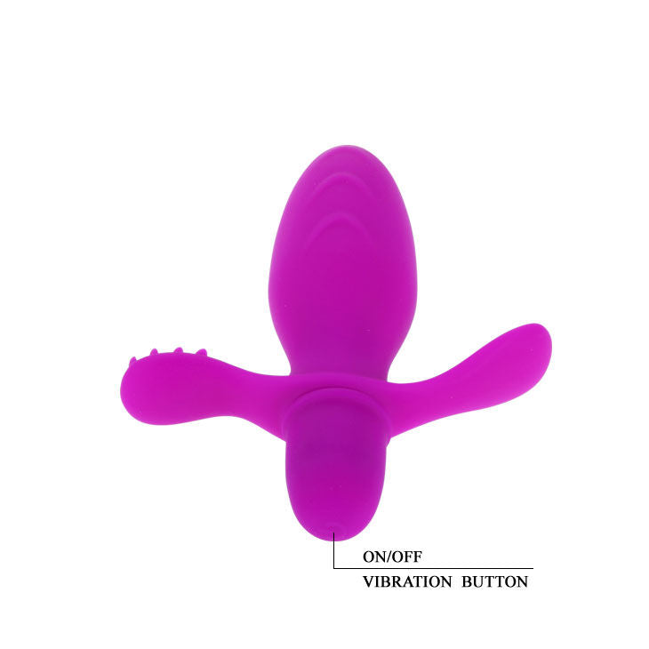 Mini vibrator with clitoral stimulator | 11 cm × 3 cm | PRETTY LOVE