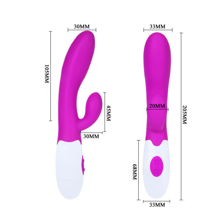 Flirtation Alvis Rabbit Vibrator - 20 cm - PRETTY LOVE